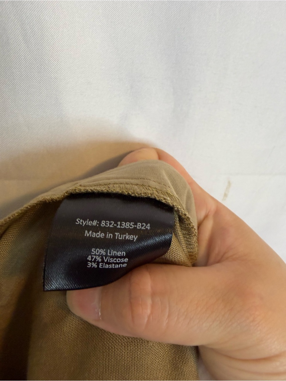 Jenni Kayne Wide-Leg Riley Pleated Trousers in Khaki Size 8 - Picture 5 of 5